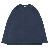 Good On（グッドオン）Long Sleeve Heavy Raglan Pocket Tee（ロングスリーブヘビーラグランポケットTシャツ）"Reactive Dye"/Navy（ネイビー）※Lサイズのみ