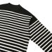 画像3: blurhms ROOTSTOCK（ブラームスルーツストック）Border Mock-neck（ボーダーモックネックシャツ）/Black×Natural（ブラック×ナチュラル）※サイズ3(L)のみ