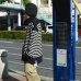 画像9: blurhms ROOTSTOCK（ブラームスルーツストック）Border Mock-neck（ボーダーモックネックシャツ）/Natural×Black（ナチュラル×ブラック）※サイズ3(L)のみ