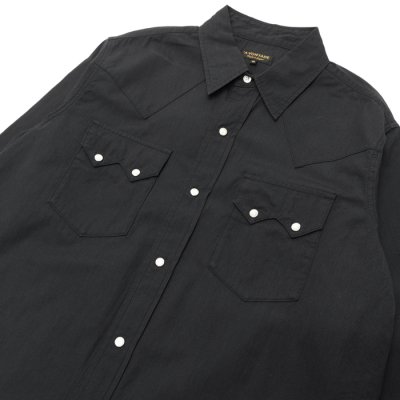 画像4: *A VONTADE(アボンタージ)Lax Western Shirts(ラックスウエスタンシャツ)"Hard Twist Yarn Cordlane" / Black(ブラック)
