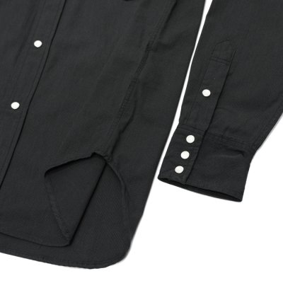 画像6: *A VONTADE(アボンタージ)Lax Western Shirts(ラックスウエスタンシャツ)"Hard Twist Yarn Cordlane" / Black(ブラック)