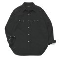 A VONTADE（アボンタージ）Lax Western Shirts（ラックスウエスタンシャツ）Hard Twist Yarn Cordlane/Black（ブラック）