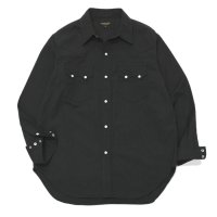 *A VONTADE（アボンタージ）Lax Western Shirts（ラックスウエスタンシャツ）"Hard Twist Yarn Cordlane" / Black（ブラック）