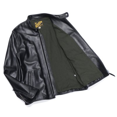 画像5: Y'2 LEATHER（ワイツーレザー）STEER OIL SINGLE RIDERS（ステアオイル シングルライダース）/Black（ブラック）