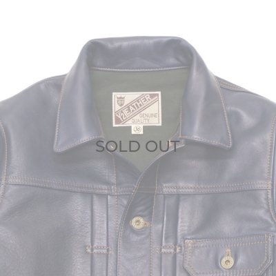 画像3: Y'2 LEATHER（ワイツーレザー）INDIGO HORSE 1st Type Jacket（インディゴホースファーストタイプジャケット）/ Indigo（インディゴ）