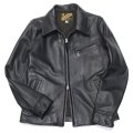 Y'2 LEATHER（ワイツーレザー）STEER OIL SINGLE RIDERS（ステアオイル襟付きシングルライダース）/Black（ブラック）