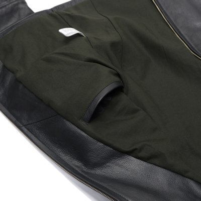 画像11: 【PointUp10%11/10迄】Y'2 LEATHER(ワイツーレザー)STEER OIL SINGLE RIDERS(ステアオイル襟付きシングルライダース)/Black(ブラック)