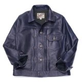 Y'2 LEATHER（ワイツーレザー）INDIGO HORSE 1st Type Jacket（インディゴホースファーストタイプジャケット）/Indigo（インディゴ）