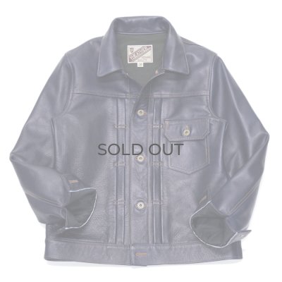 画像1: Y'2 LEATHER（ワイツーレザー）INDIGO HORSE 1st Type Jacket（インディゴホースファーストタイプジャケット）/ Indigo（インディゴ）