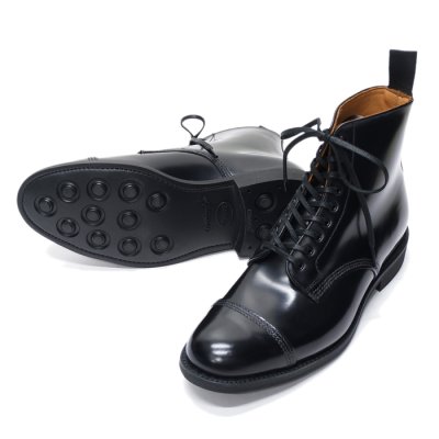 画像4: SANDERS（サンダース）Military Derby Boot（ミリタリーダービーブーツ）"Polished Leather" / Black（ブラック）