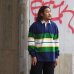 画像8: BARBARIAN（バーバリアン）Heavy Weight Rugby Collar Shirt（ヘビーウェイト ラグビーカラーシャツ）"BOLD MOUNTAINEER" / D.Ocean×Kelly×Yellow×White（ダークオーシャン×ケリーグリーン×イエロー×ホワイト）