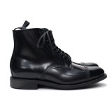 SANDERS（サンダース）Military Derby Boot（ミリタリーダービーブーツ）"Polished Leather" / Black（ブラック）