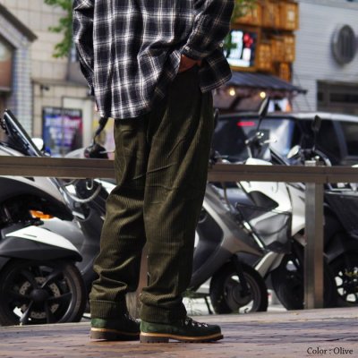 画像13: ＜30%OFF＞ENGINEERED GARMENTS（エンジニアードガーメンツ）ANDOVER PANT（アンドーバーパンツ）"Cotton 4.5W Corduroy" / Olive（オリーブ）※Sサイズのみ