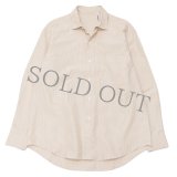 KAPTAIN SUNSHINE（キャプテンサンシャイン）Cotton Semi Spread Collar Shirt（コットンセミスプレッドカラーシャツ）WASHED FINX LIGHT WEATHER STRIPE/Sand Stripe（サンドストライプ）