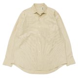 KAPTAIN SUNSHINE（キャプテンサンシャイン）Cotton Semi Spread Collar Shirt（コットンセミスプレッドカラーシャツ）WASHED FINX LIGHT WEATHER STRIPE/Pin Stripe（ピンストライプ）