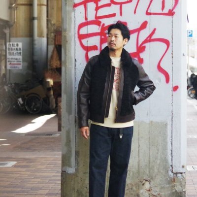 画像14: 【PointUp10%11/10迄】Y'2 LEATHER（ワイツーレザー）ECO HORCE GRIZZLY JACKET（エコホースグリズリージャケット）25th Anniversary Limited/Black（ブラック）