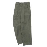 *A VONTADE（アボンタージ）1 Tuck Easy Trousers（1タックイージートラウザーズ）”Shuttle Buff Cloth" / Charcoal（チャコールグレー）【裾上げ無料】