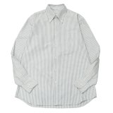 INDIVIDUALIZED SHIRTS（インディビジュアライズドシャツ）Classic Fit B.D. Shirt（クラシックフィットボタンダウンシャツ）"VINTAGE CANDY STRIPE"/Ivory×Navy（アイボリー×ネイビー）