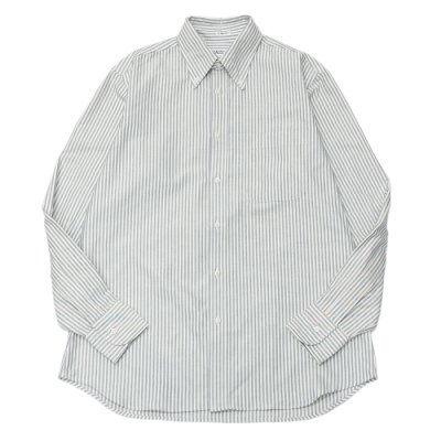 画像1: INDIVIDUALIZED SHIRTS（インディビジュアライズドシャツ）Classic Fit B.D. Shirt（クラシックフィットボタンダウンシャツ）"VINTAGE CANDY STRIPE"/Ivory×Navy（アイボリー×ネイビー）※14Hサイズのみ