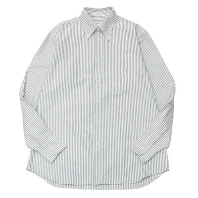 画像1: INDIVIDUALIZED SHIRTS（インディビジュアライズドシャツ）Classic Fit B.D. Shirt（クラシックフィットボタンダウンシャツ）"VINTAGE CANDY STRIPE"/Ivory×Navy（アイボリー×ネイビー）