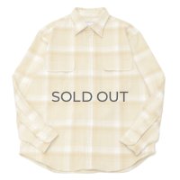 INDIVIDUALIZED SHIRTS（インディビジュアライズドシャツ）OVER SHIRT（オーバーシャツ）"11oz. HEAVY FLANNEL" / Yellow Beige Plaid（イエローベージュ系チェック）