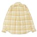 画像2: INDIVIDUALIZED SHIRTS（インディビジュアライズドシャツ）OVER SHIRT（オーバーシャツ）"11oz. HEAVY FLANNEL"/Yellow Beige Plaid（イエローベージュ系チェック）※Mサイズのみ (2)