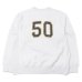 画像3: ※Exclusive※ blurhmsROOTSTOCK（ブラームスルーツストック）Soft&Hard Sweat Crew Neck P.O "T-50"（ソフト&ハードスウェットクルーネックプルオーバー"T-50"）Heather White / Navy×Yellow（ネイビー×イエロー）