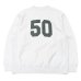 画像3: ※Exclusive※ blurhmsROOTSTOCK（ブラームスルーツストック）Soft&Hard Sweat Crew Neck P.O "T-50"（ソフト&ハードスウェットクルーネックプルオーバー"T-50"）Heather White / Green×Navy（グリーン×ネイビー）