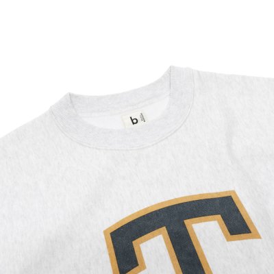 画像4: ※Exclusive※ blurhmsROOTSTOCK（ブラームスルーツストック）Soft&Hard Sweat Crew Neck P.O "T-50"（ソフト&ハードスウェットクルーネックプルオーバー"T-50"）Heather White / Green×Navy（グリーン×ネイビー）