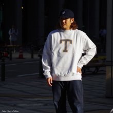 他の写真3: ※Exclusive※ blurhmsROOTSTOCK（ブラームスルーツストック）Soft&Hard Sweat Crew Neck P.O "T-50"（ソフト&ハードスウェットクルーネックプルオーバー"T-50"）Heather White / Navy×Yellow（ネイビー×イエロー）