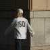 画像13: ※Exclusive※ blurhmsROOTSTOCK（ブラームスルーツストック）Soft&Hard Sweat Crew Neck P.O "T-50"（ソフト&ハードスウェットクルーネックプルオーバー"T-50"）Heather White / Navy×Yellow（ネイビー×イエロー）