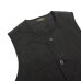 画像3: A VONTADE（アボンタージ）CW Piping Vest（CWパイピングベスト）British Wool Cotton Mil. Serge/Dk.Charcoal（ダークチャコール）