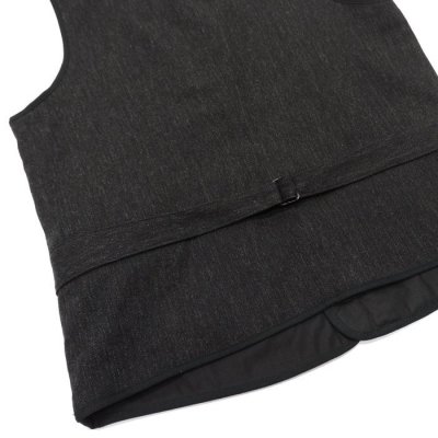 画像6: *A VONTADE（アボンタージ）CW Piping Vest（CWパイピングベスト） ”British Wool Cotton Mil. Serge" / Dk.Charcoal（ダークチャコール）