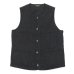 画像1: A VONTADE（アボンタージ）CW Piping Vest（CWパイピングベスト）British Wool Cotton Mil. Serge/Dk.Charcoal（ダークチャコール） (1)