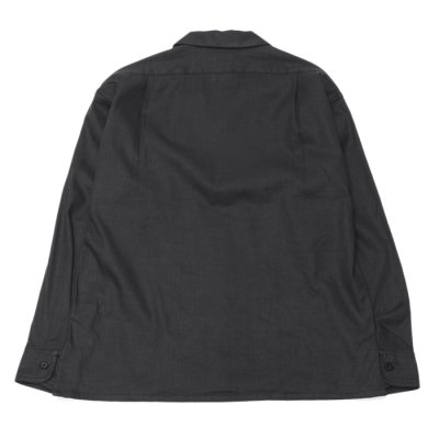 画像5: Nigel Cabourn（ナイジェル・ケーボン）OPEN COLLAR SHIRT（オープンカラーシャツ）"LINEN FLEECE" / Ivory（アイボリー）・Dark Navy（ダークネイビー）