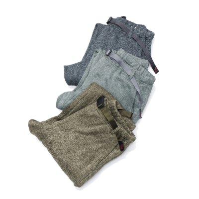 画像9: Gramicci（グラミチ）BONDING KNIT FLEECE NARROW RIB PANT（ボンディングニットフリースナローリブパンツ）/ Heather Olive（ヘザーオリーブ）
