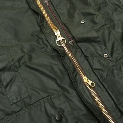 画像7: Barbour(バブァー)BORDER JACKET(ボーダージャケット)"Wax Cotton" / Sage(セージ)