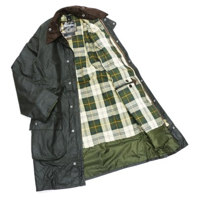 画像9: Barbour(バブァー)BORDER JACKET(ボーダージャケット)"Wax Cotton" / Sage(セージ)