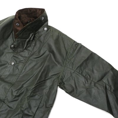 画像5: Barbour(バブァー)BORDER JACKET(ボーダージャケット)"Wax Cotton" / Sage(セージ)