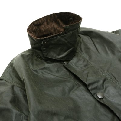 画像4: Barbour(バブァー)BORDER JACKET(ボーダージャケット)"Wax Cotton" / Sage(セージ)
