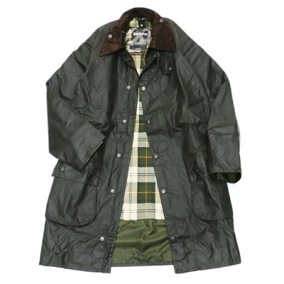 画像1: Barbour（バブァー）BORDER JACKET（ボーダージャケット）"Wax Cotton" / Sage（セージ）