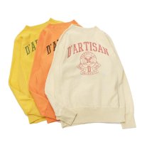 STUDIO D'ARTISAN（ステュディオ・ダ・ルチザン）リバーススウェット/Ivory（アイボリー）・Yellow（イエロー）・Orange（オレンジ）