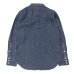 画像2: STUDIO D'ARTISAN（ステュディオ・ダ・ルチザン）本藍デニムウエスタンシャツ/Indigo（インディゴ）ワンウォッシュ (2)