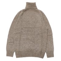 INVERALLAN（インバーアラン）Roll Neck Saddle Shoulder Sweater（ロールネックサドルショルダーセーター）Geelong Lambswool/Elk（エルク）