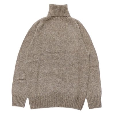 画像1: INVERALLAN（インバーアラン）Roll Neck Saddle Shoulder Sweater（ロールネックサドルショルダーセーター）Geelong Lambswool/Elk（エルク）