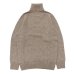 画像2: INVERALLAN（インバーアラン）Roll Neck Saddle Shoulder Sweater（ロールネックサドルショルダーセーター）Geelong Lambswool/Elk（エルク） (2)