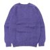 画像1: INVERALLAN（インバーアラン）Crew Neck Saddle Shoulder Sweater（クルーネックサドルショルダーセーター）Supersoft Shetland/Royal Violet（ロイヤルバイオレット） (1)