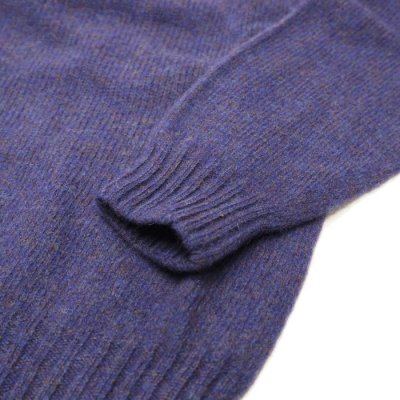 画像5: ★ポイント１０％（12/8迄）INVERALLAN（インバーアラン）Crew Neck Saddle Shoulder Sweater（クルーネックサドルショルダーセーター）”Supersoft Shetland" / Royal Violet（ロイヤルバイオレット）