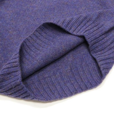 画像6: ★ポイント１０％（12/8迄）INVERALLAN（インバーアラン）Crew Neck Saddle Shoulder Sweater（クルーネックサドルショルダーセーター）”Supersoft Shetland" / Royal Violet（ロイヤルバイオレット）