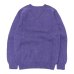 画像2: INVERALLAN（インバーアラン）Crew Neck Saddle Shoulder Sweater（クルーネックサドルショルダーセーター）Supersoft Shetland/Royal Violet（ロイヤルバイオレット） (2)